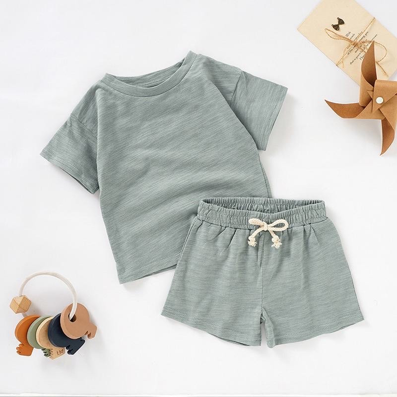 Organic Cotton Toddler Clothing Set, Summer Set